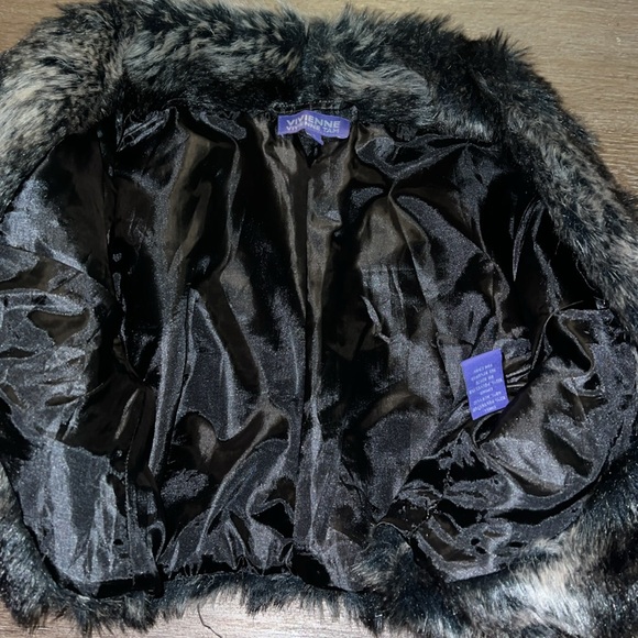 Vivienne Tam faux fur shrug. Small. EUC. - Picture 3 of 4